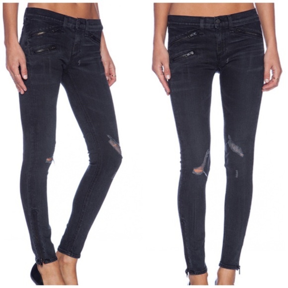 Rag & Bone skinny zipper jeans